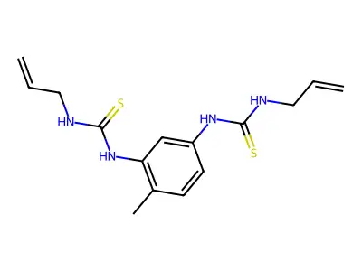 1-[2-Methyl-5-(prop-2-enylcarbamothioylamino)phenyl]-3-prop-2-enylthiourea structure