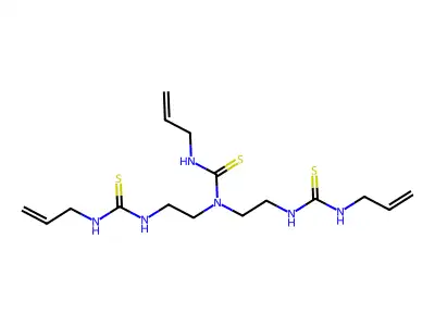N,N',N''-Tris(allylthiocarbamoyl)diethylenetriamine structure