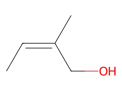 2-Methylbut-2-en-1-ol, (2Z)- structure