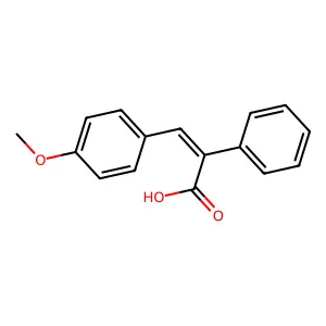 3-(4-甲氧基苯基)-2-苯基丙-2-烯酸 structure