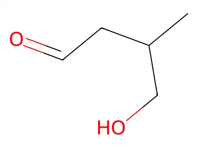 4-Hydroxy-3-methylbutanal structure
