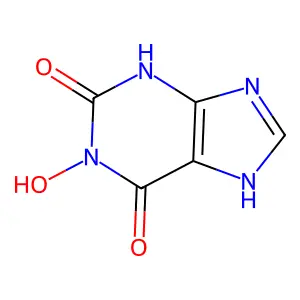 1-Hydroxyxanthine structure