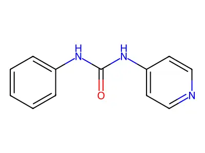 1-Phenyl-3-(4-pyridyl)urea structure