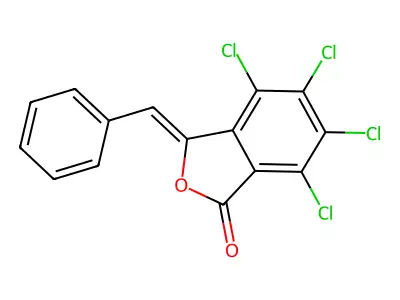 1(3H)-Isobenzofuranone,4,5,6,7-tetrachloro-3-(phenylmethylene)- structure