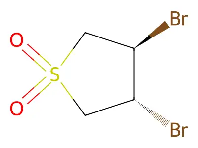 rac-(3R,4R)-3,4-dibromo-1lambda6-thiolane-1,1-dione structure