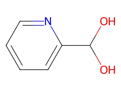 Pyridin-2-ylmethanediol structure