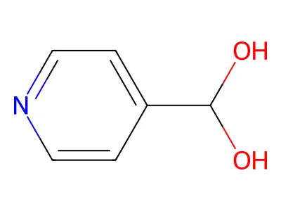 Pyridin-4-ylmethanediol structure