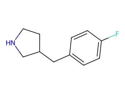 3-(4-Fluorobenzyl)pyrrolidine structure