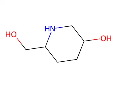 1,3,4-Trideoxynojirimycin structure