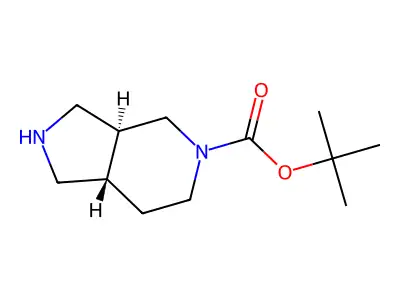 trans-tert-Butyl hexahydro-1H-pyrrolo[3,4-c]pyridine-5(6H)-carboxylate structure