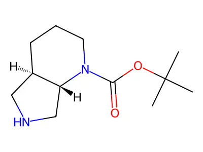 tert-Butyl (4aR,7aS)-octahydro-1H-pyrrolo[3,4-b]pyridine-1-carboxylate structure