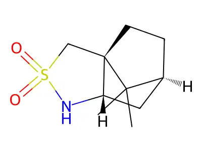 樟脑磺内酰胺 structure