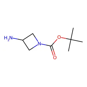 Tert-butyl 3-aminoazetidine-1-carboxylate structure