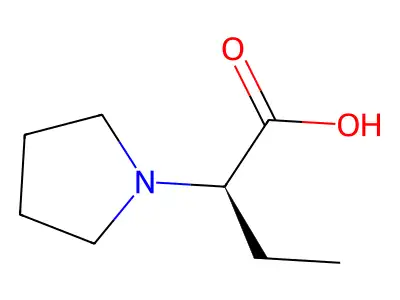 2-(Pyrrolidin-1-yl)butanoic acid structure