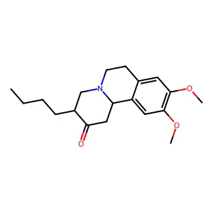 3-Butyl-9,10-dimethoxy-1,3,4,6,7,11b-hexahydrobenzo[a]quinolizin-2-one structure