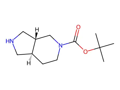 tert-Butyl (3aR,7aR)-octahydro-5H-pyrrolo[3,4-c]pyridine-5-carboxylate structure