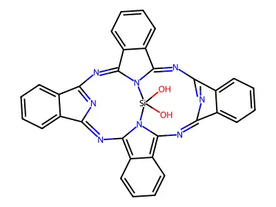 Silicon phthalocyanine dihydroxide structure
