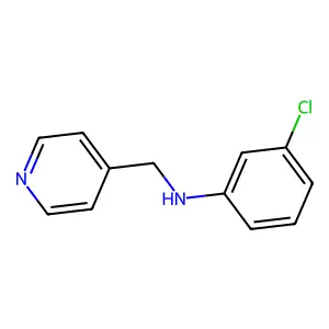 3-chloro-N-(pyridin-4-ylmethyl)aniline structure