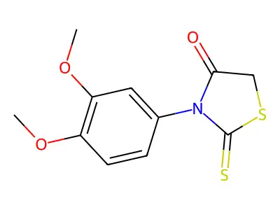 3-(3,4-Dimethoxyphenyl)-2-thioxo-1,3-thiazolidin-4-one structure