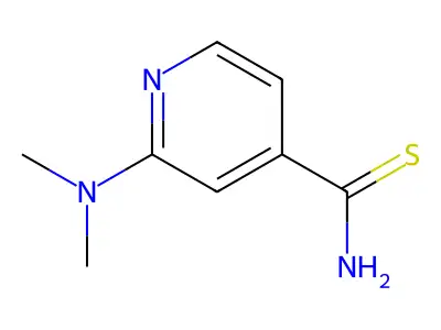 2-(Dimethylamino)pyridine-4-carbothioamide structure