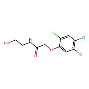 N-(2-hydroxyethyl)-2-(2,4,5-trichlorophenoxy)acetamide structure