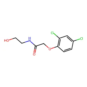 2-(2,4-dichlorophenoxy)-N-(2-hydroxyethyl)acetamide structure