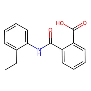 N-(2-Ethylphenyl)phthalamic acid structure
