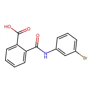 2-[(3-Bromophenyl)carbamoyl]benzoic acid structure