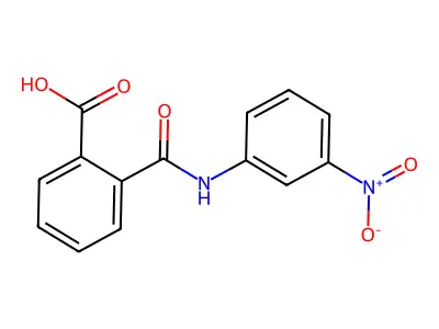 2-[(3-nitrophenyl)carbamoyl]benzoic acid structure
