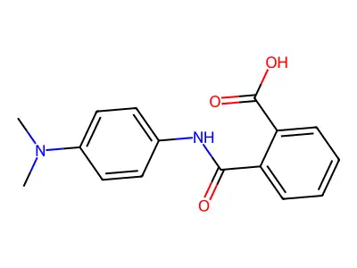 Benzoic acid, 2-[[[4-(dimethylamino)phenyl]amino]carbonyl]- structure