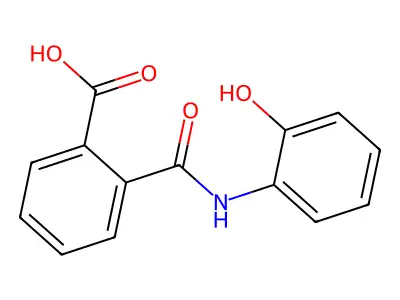 2-[(2-hydroxyphenyl)carbamoyl]benzoic Acid structure