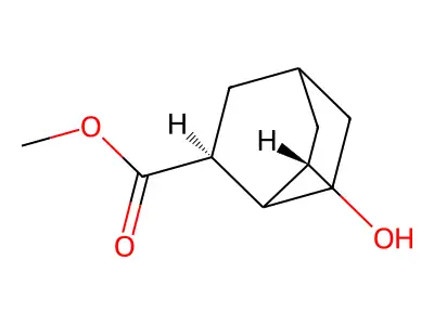 methyl (2S,6S)-6-hydroxybicyclo[2.2.2]octane-2-carboxylate structure