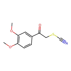 2-(3,4-Dimethoxyphenyl)-2-oxoethyl thiocyanate structure