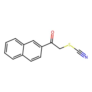 2-Naphthoylmethyl thiocyanate structure