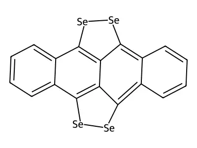 5,6,11,12-Tetraselenotetracene structure
