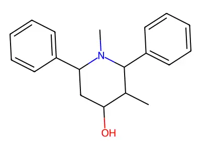 1,3-Dimethyl-2,6-diphenylpiperidin-4-ol structure