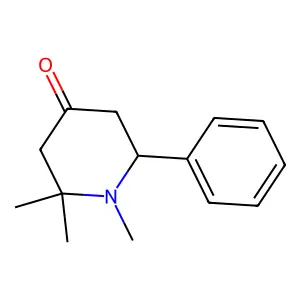 1,2,2-Trimethyl-6-phenylpiperidin-4-one structure