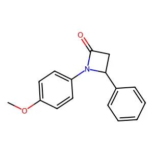 1-(4-Methoxyphenyl)-4-phenyl-2-azetidinone structure