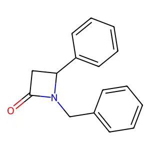 1-Benzyl-4-phenylazetidin-2-one structure