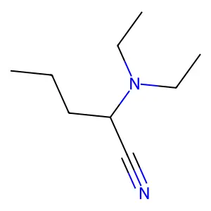 2-(Diethylamino)pentanenitrile structure
