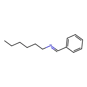 Hexylamine, N-benzylidene- structure