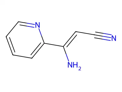 3-Amino-3-(pyridin-2-YL)acrylonitrile structure