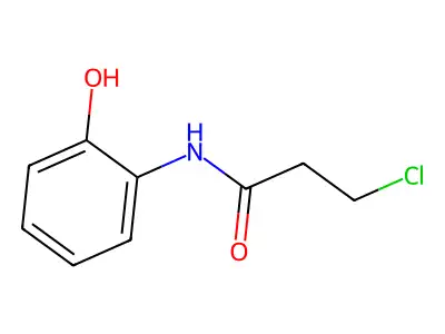 3-chloro-N-(2-hydroxyphenyl)propanamide structure