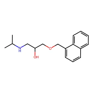 2-Propanol, 1-(isopropylamino)-3-(1-naphthylmethoxy)- structure