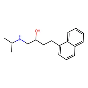 1-Naphthalenepropanol, alpha-[(isopropylamino)methyl]- structure