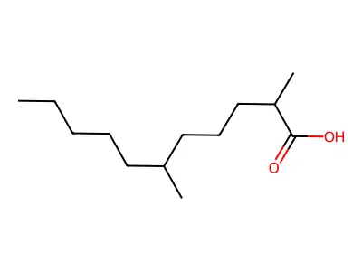 2,6-Dimethyl-undecanoic acid structure