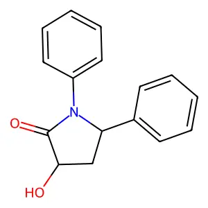 3-Hydroxy-1,5-diphenylpyrrolidin-2-one structure