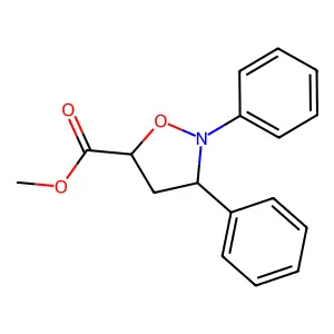 Methyl 2,3-diphenyl-1,2-oxazolidine-5-carboxylate structure