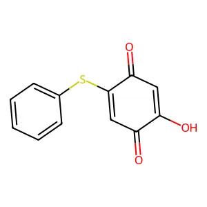 p-Benzoquinone, 2-hydroxy-5-(phenylthio)- structure