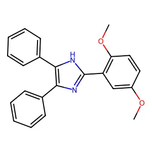 2-(2,5-dimethoxyphenyl)-4,5-diphenyl-1H-imidazole structure